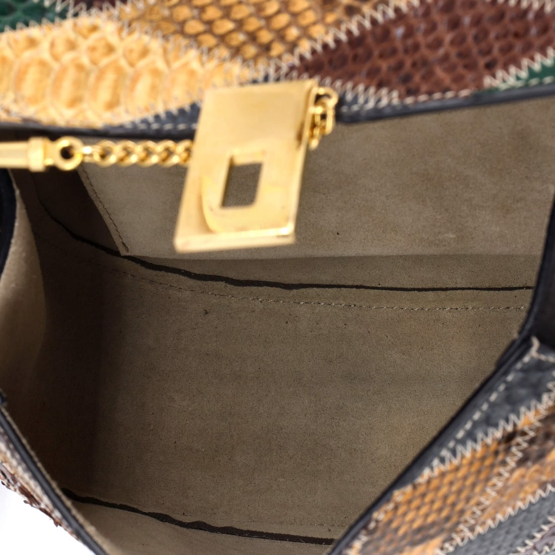 Chloe Drew Crossbody Bag Python Small - 4