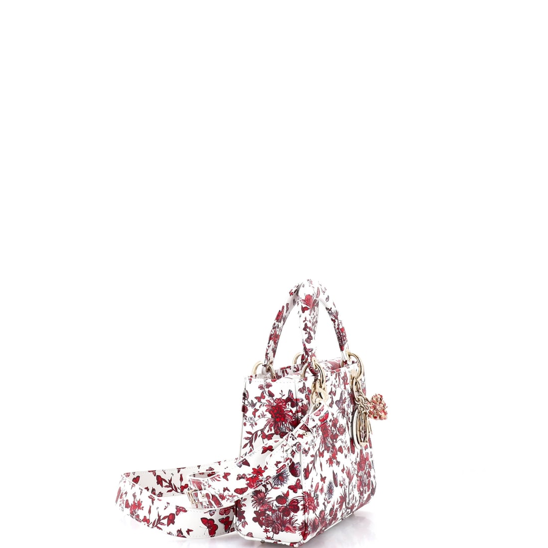 Christian Dior My ABCDior Lady Dior Bag Printed Leather Small: The edit starts here -- and honestly, it could end here too. In Print, White Leather, this My ABCDior Lady Dior Bag Printed transitions seamlessly from boardroom to bar. Presented in the Small size, l