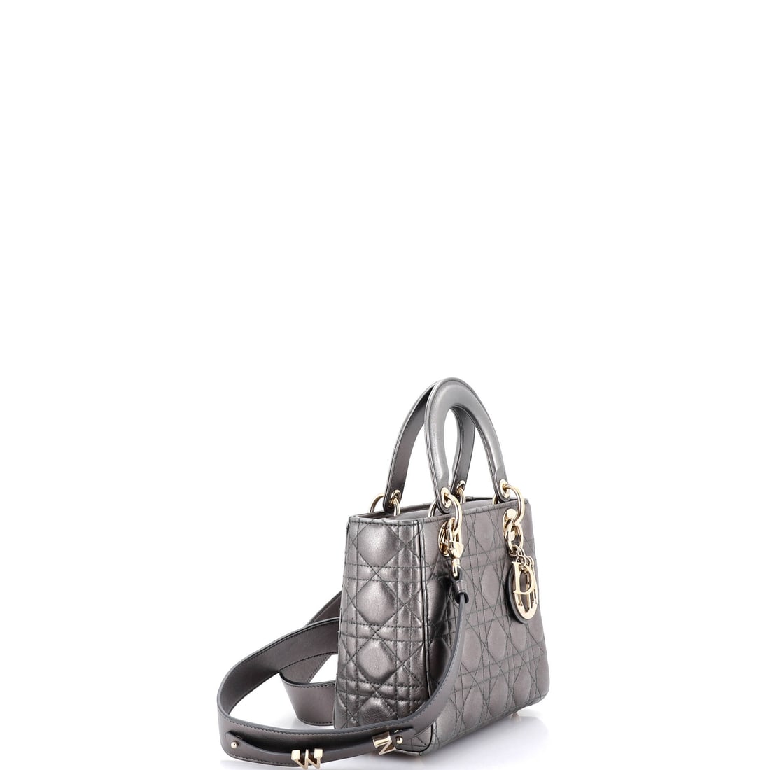 Christian Dior My ABCDior Lady Dior Bag Metallic Cannage Quilt Leather: The versatility here is not a compromise -- it is a superpower. In the real world, this Christian Dior My ABCDior Lady Dior Bag Metallic Cannage Quilt in Gray is the piece that never lets you down. Pr