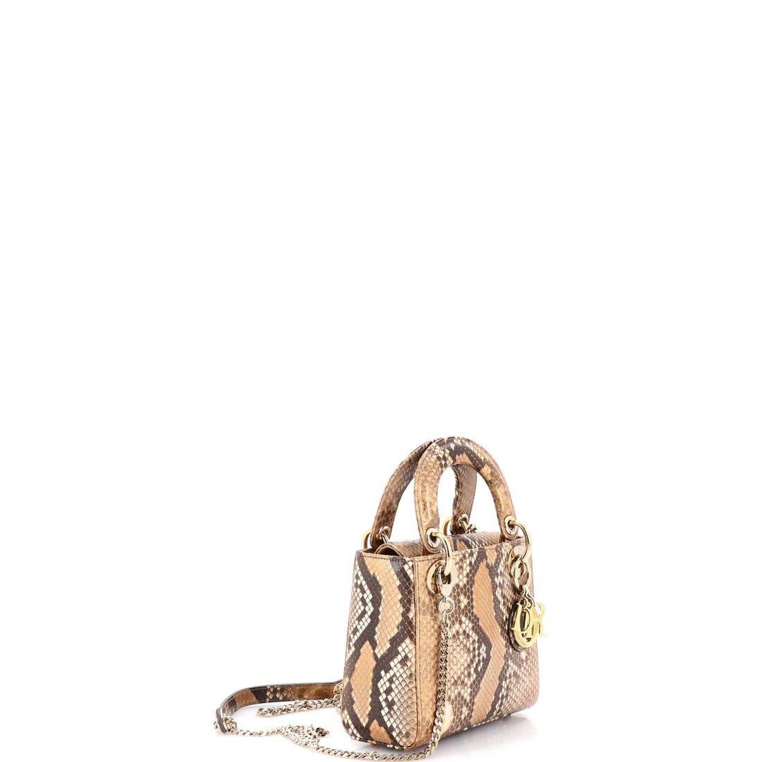 Christian Dior Lady Dior Chain Bag Python Mini: The piece that ties six outfits together without breaking a sweat. In the real world, this Christian Dior Lady Dior Chain Bag in Neutral is the piece that never lets you down. Presented in the Mini si