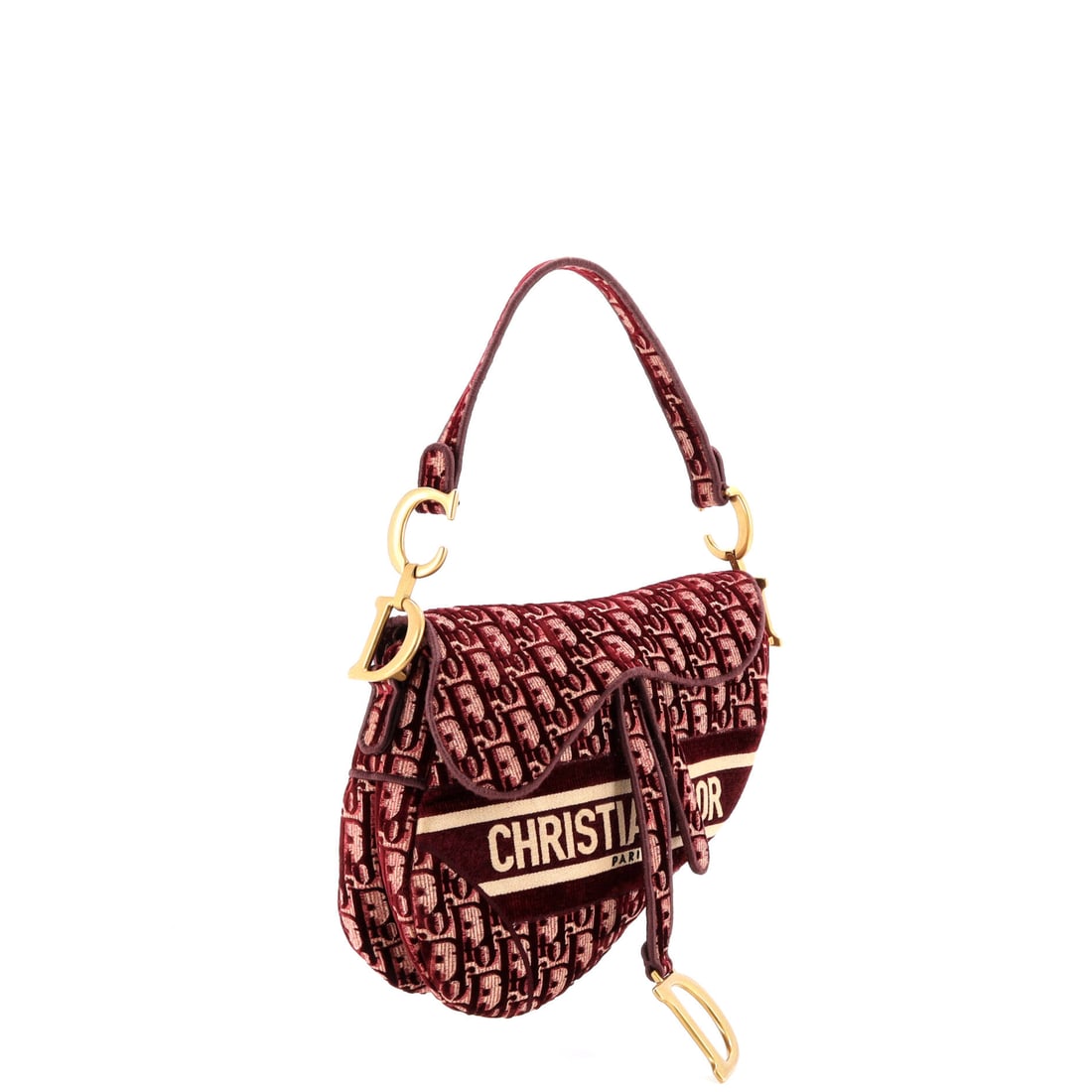 Christian Dior Saddle Handbag Logo Embroidered Oblique Velvet Medium: Not for the wallflowers, and absolutely not for the indecisive. Few pieces carry the sheer magnetism of a Christian Dior Saddle Handbag Logo Embroidered Oblique at full tilt. Presented in the Medium s