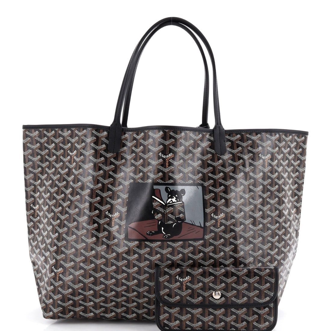 Goyard Saint Louis Tote Printed Coated Canvas GM (1 of 6)