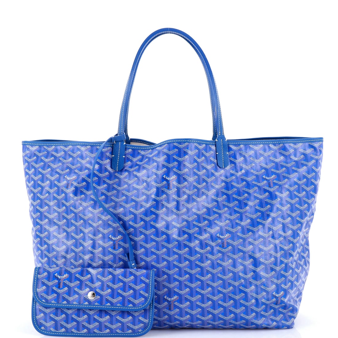 Goyard Saint Louis Tote Coated Canvas GM: Quiet luxury has always had a name -- it just takes time to learn it. This particular Saint Louis Tote in Coated Canvas captures the essence of what Goyard does best. Presented in the GM size, coated