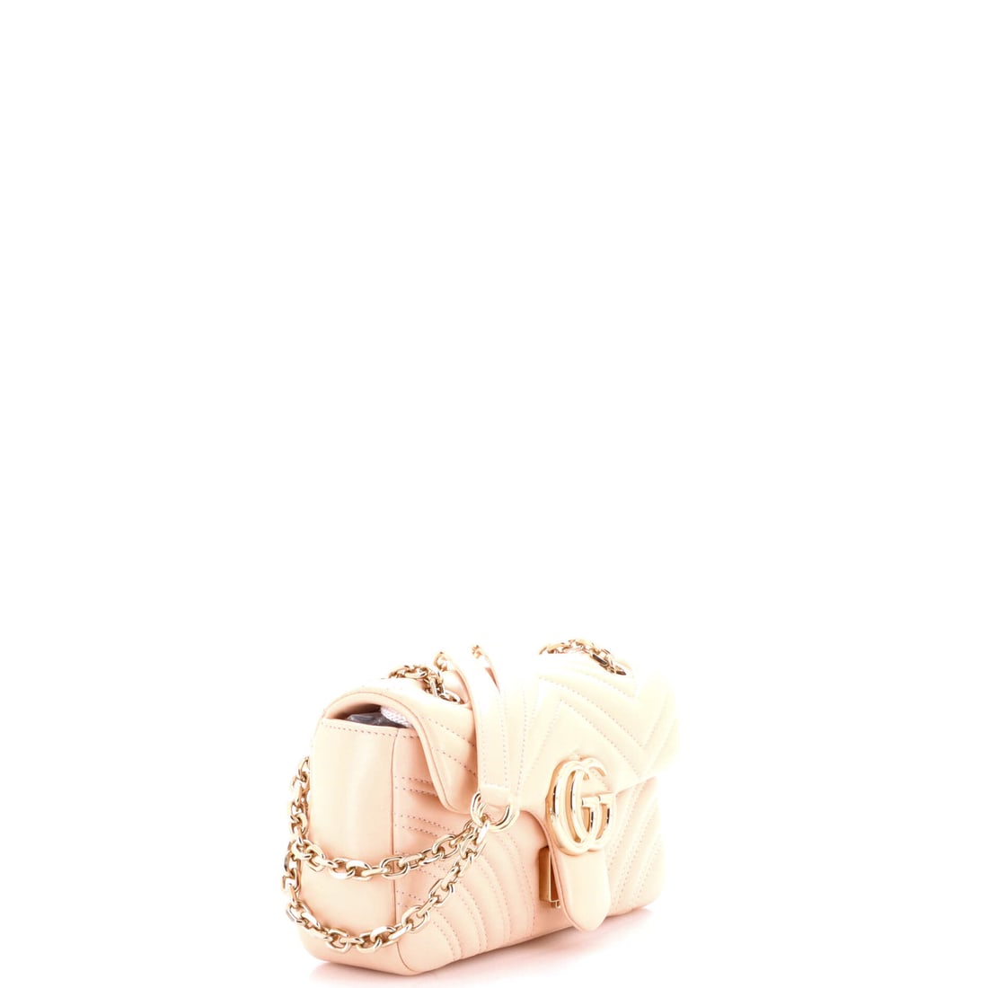 Gucci GG Marmont Flap Bag Matelasse Leather Mini: In the hierarchy of maison excellence, this piece holds court. This particular GG Marmont Flap Bag Matelasse in Leather captures the essence of what Gucci does best. Presented in the Mini size, leathe