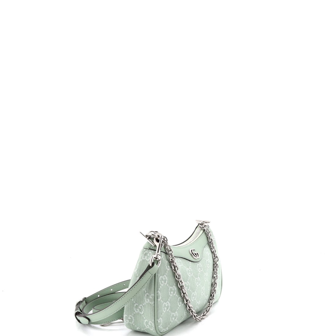 Gucci Ophidia Zip Pochette Shoulder Bag GG Denim Small: For the collector of quiet moments and beautiful things. The interplay of Denim and silhouette gives this Ophidia Zip Pochette Shoulder Bag GG a lyrical quality unique to Gucci. Presented in the Small