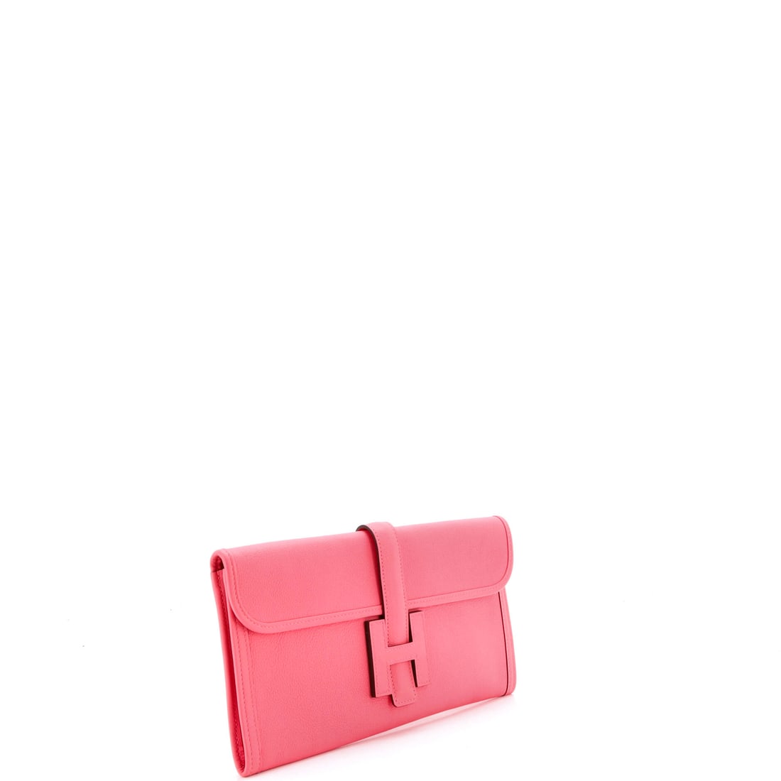 Hermes Jige Elan Clutch Evercolor 29: A standing ovation in accessory form. Hermes went all in on this Jige Elan Clutch Evercolor 29, and the result speaks for itself. Presented in a pink colorway. Approximate dimensions are 6.0 x 11.5 x