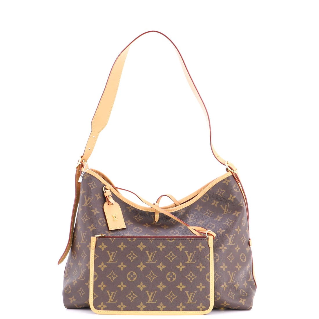 Louis Vuitton CarryAll Hobo Monogram Canvas MM: Born from a tradition that has outlasted every passing trend. Every element of this CarryAll Hobo reflects the maison's century-spanning commitment to excellence. Presented in the MM size, monogram ca