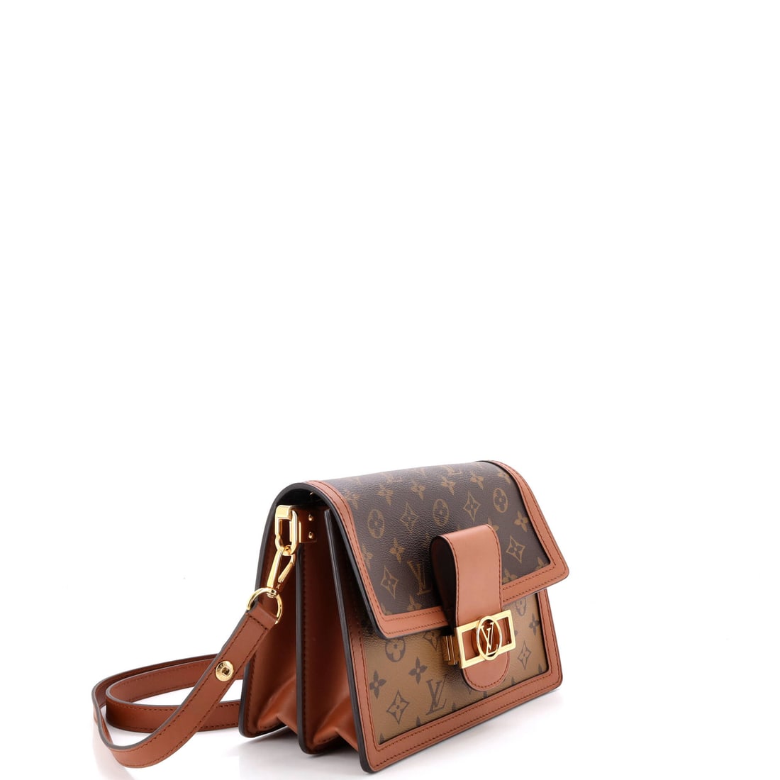 Louis Vuitton Dauphine Shoulder Bag Reverse Monogram Canvas MM (1 of 7)