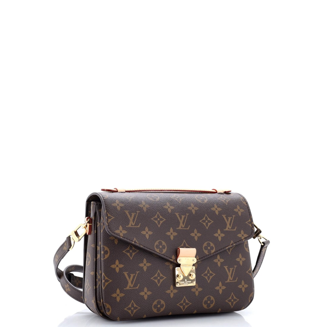 Louis Vuitton Pochette Metis Monogram Canvas: There is bold, there is daring, and then there is this. This Pochette Metis practically vibrates with Louis Vuitton's signature bravado and impeccable construction. Presented in monogram canvas constr