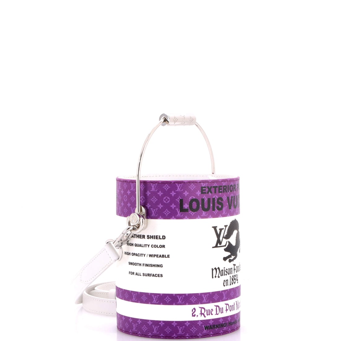 Louis Vuitton LV Paint Can Bag Monogram Canvas and Leather: This is what happens when good taste meets great design. Smart, sharp, and ready for whatever the week throws at it -- classic Louis Vuitton thinking. Presented in monogram canvas construction, a purp