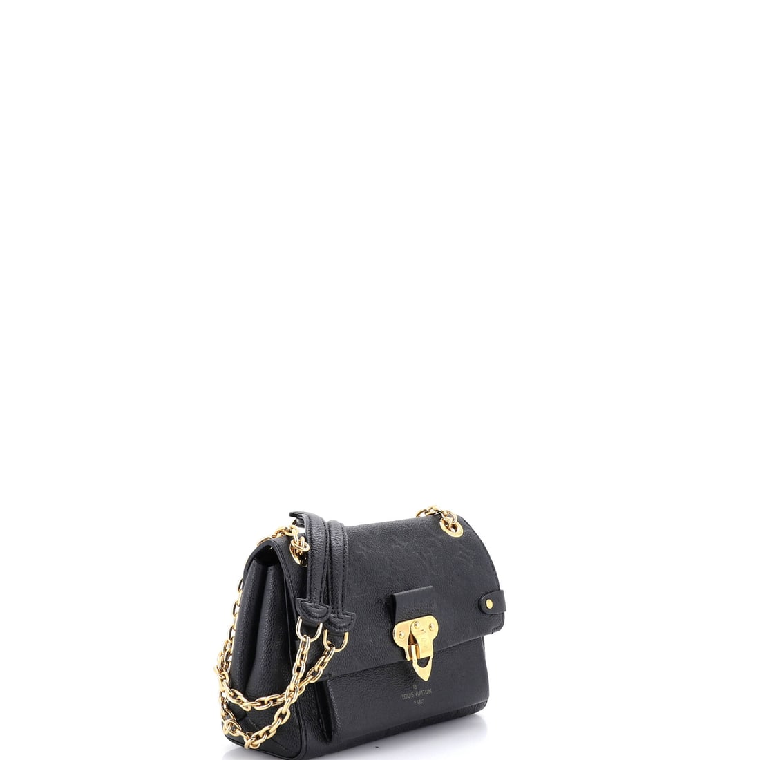 Louis Vuitton Vavin Handbag Monogram Empreinte Leather BB: Elegance distilled to its most essential gesture. The interplay of Empreinte Leather and silhouette gives this Vavin Handbag Monogram BB a lyrical quality unique to Louis Vuitton. Presented in emprein