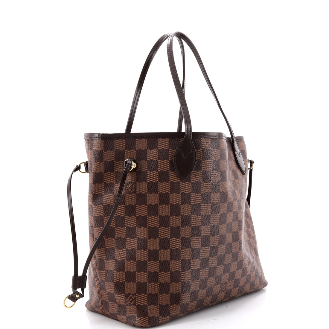 Louis Vuitton Neverfull Tote Damier MM: Practical luxury is not an oxymoron -- it is this piece. The Louis Vuitton Neverfull Tote Damier proves you do not have to sacrifice style for substance -- or vice versa. Presented in the MM size, a b