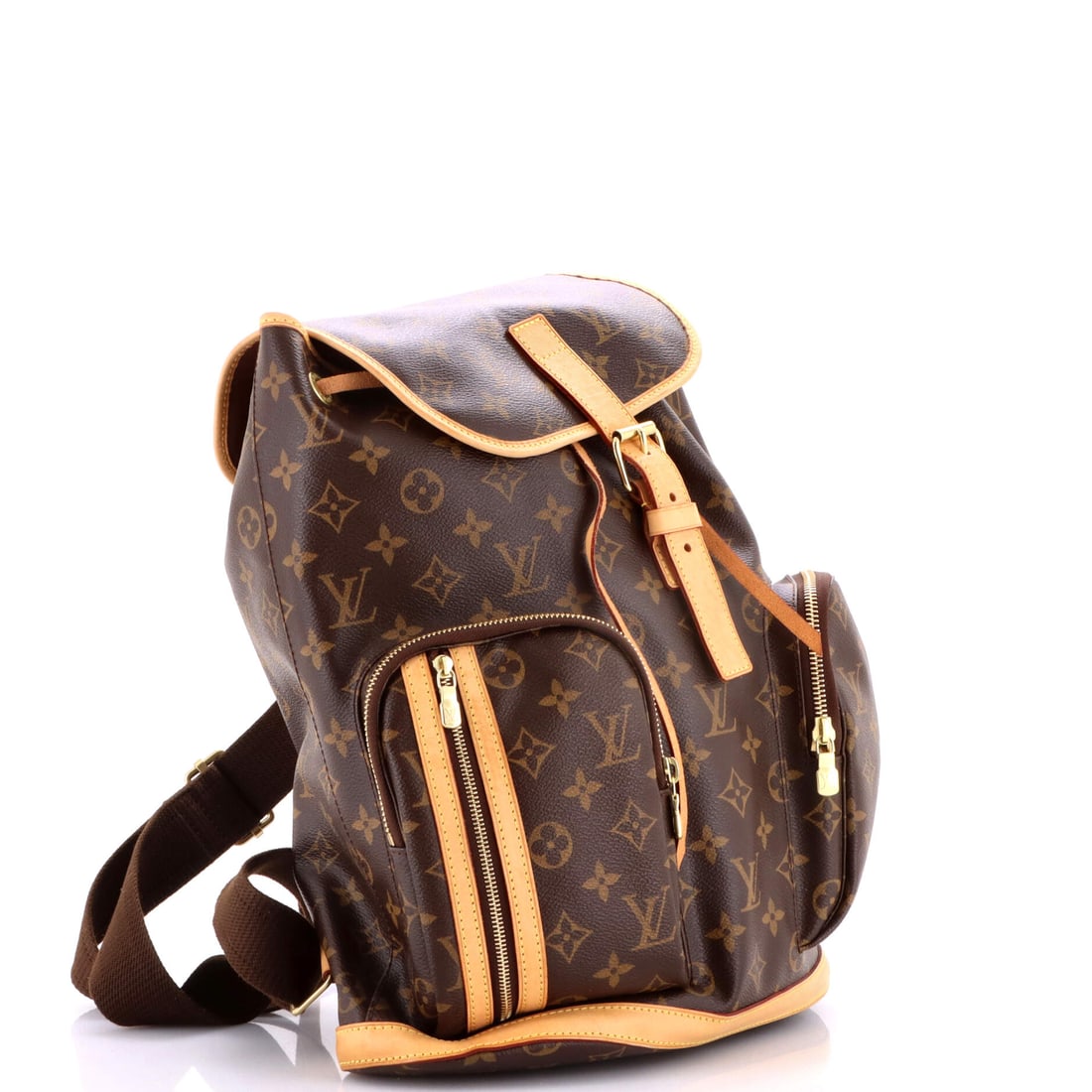 Louis Vuitton Bosphore Backpack Monogram Canvas: Some carry a bag. This bag carries a reputation. The Bosphore Backpack is the kind of Louis Vuitton piece that starts conversations and finishes arguments. Presented in monogram canvas construction, a
