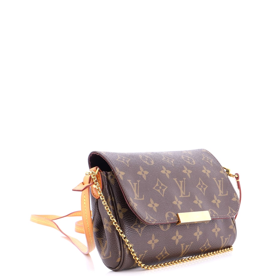 Louis Vuitton Favorite Handbag Monogram Canvas PM: Not for the wallflowers, and absolutely not for the indecisive. The Louis Vuitton Favorite Handbag in Brown Monogram Canvas is not asking for permission -- it is making a statement. Presented in the P