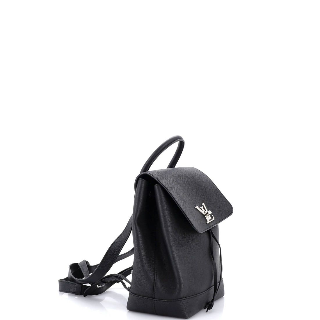 Louis Vuitton Lockme Backpack Leather: Some houses built their legend one silhouette at a time. The Black Leather finish elevates an already iconic Louis Vuitton silhouette to collector status. Presented in leather construction, a black co