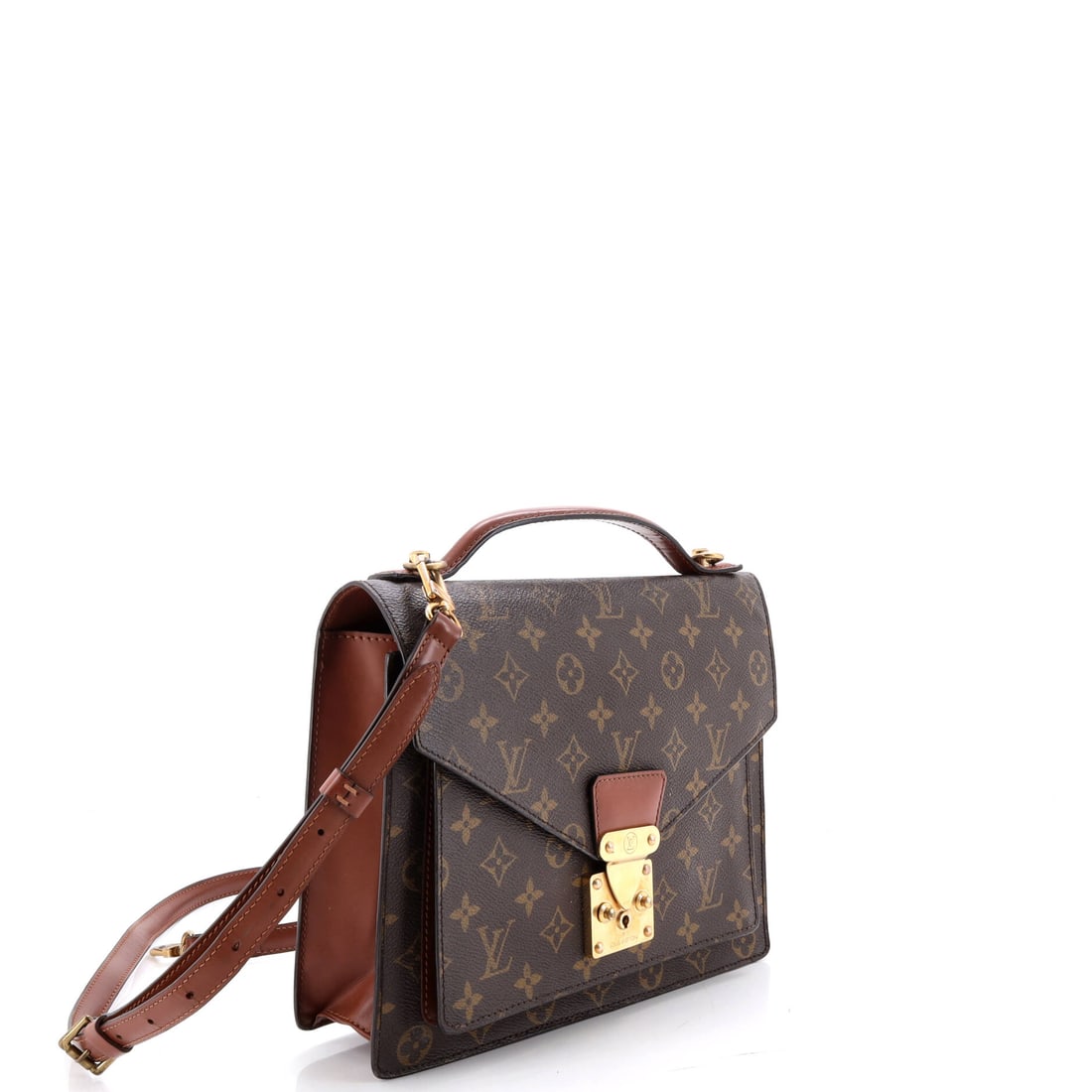 Louis Vuitton Monceau Handbag Monogram Canvas: From desk to dinner and every rideshare in between. In Brown Monogram Canvas, this Monceau Handbag transitions seamlessly from boardroom to bar. Presented in monogram canvas construction, a brown colo