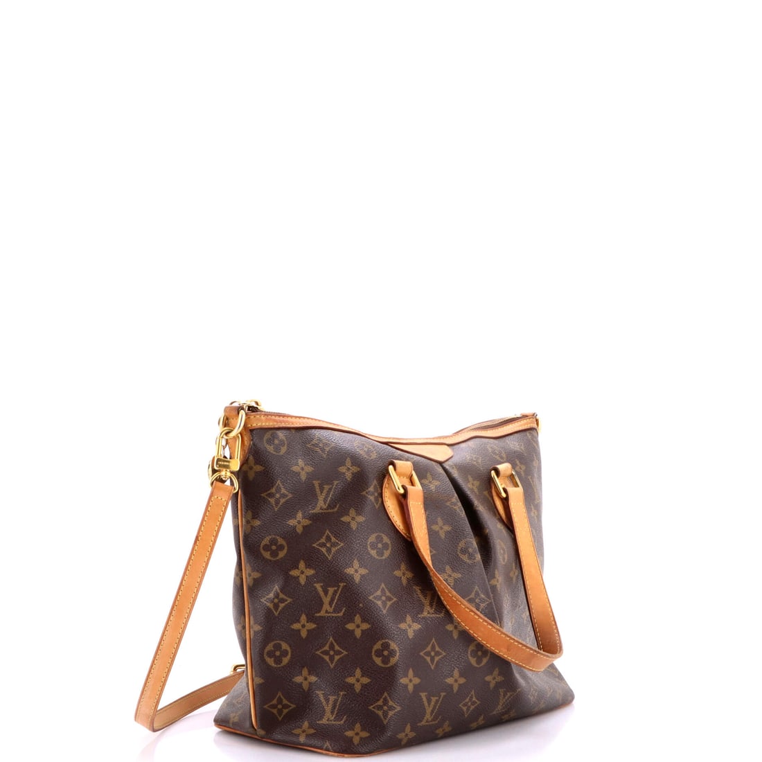 Louis Vuitton Palermo Handbag Monogram Canvas PM: When in doubt, choose the one that makes people stare. The Louis Vuitton Palermo Handbag is a declaration of intent wrapped in Monogram Canvas. Presented in the PM size, monogram canvas construction,