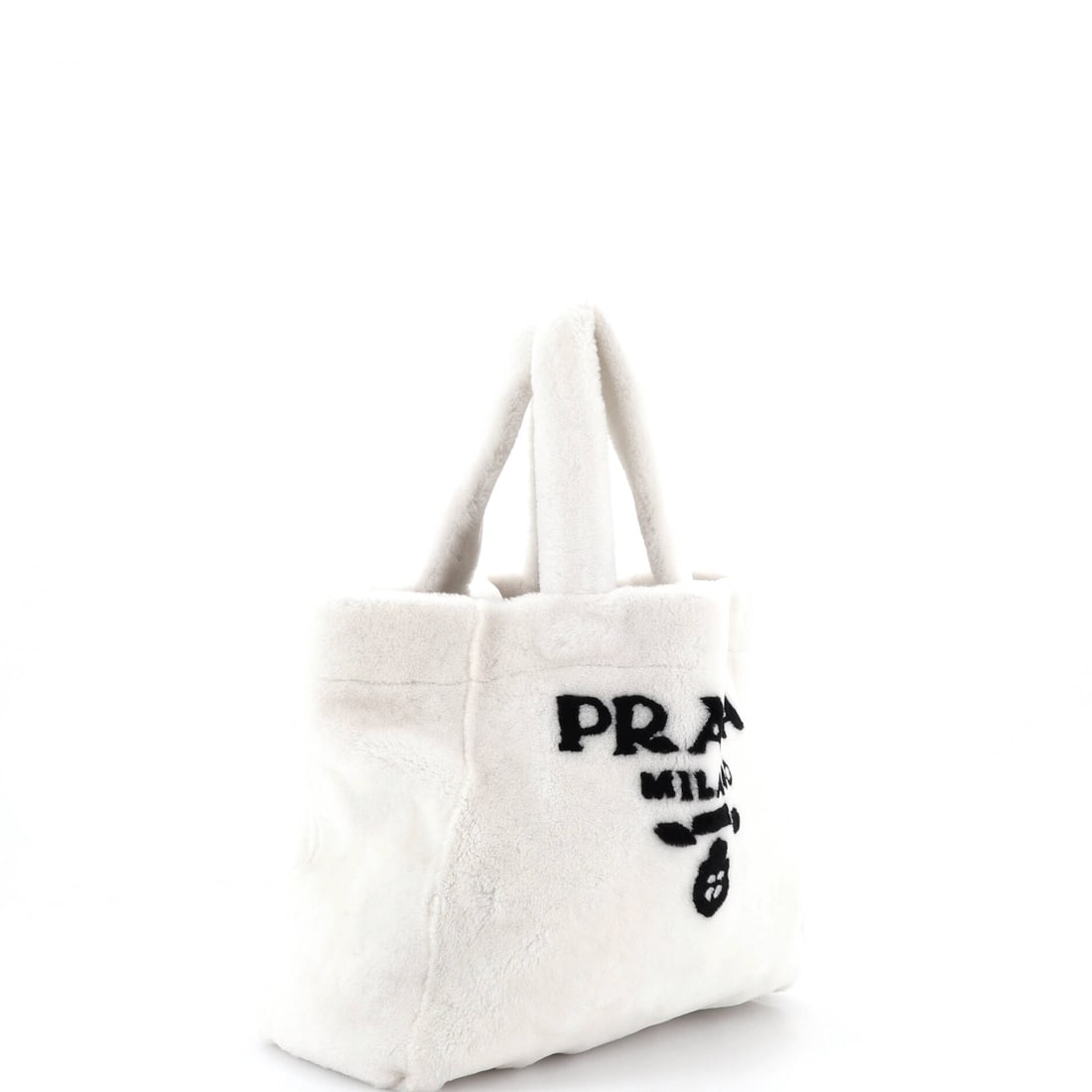 Prada Logo Tote Shearling Medium - 2