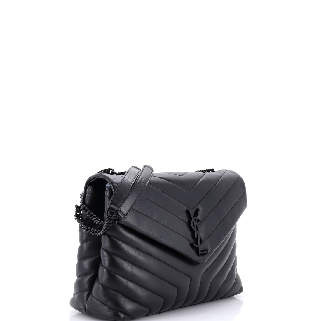 Saint Laurent Loulou Shoulder Bag Matelasse Chevron Leather Medium: This is the one you grab without thinking -- and it always works. Here is the thing about this Loulou Shoulder Bag Matelasse Chevron -- it works with everything and apologizes for nothing. Presented i