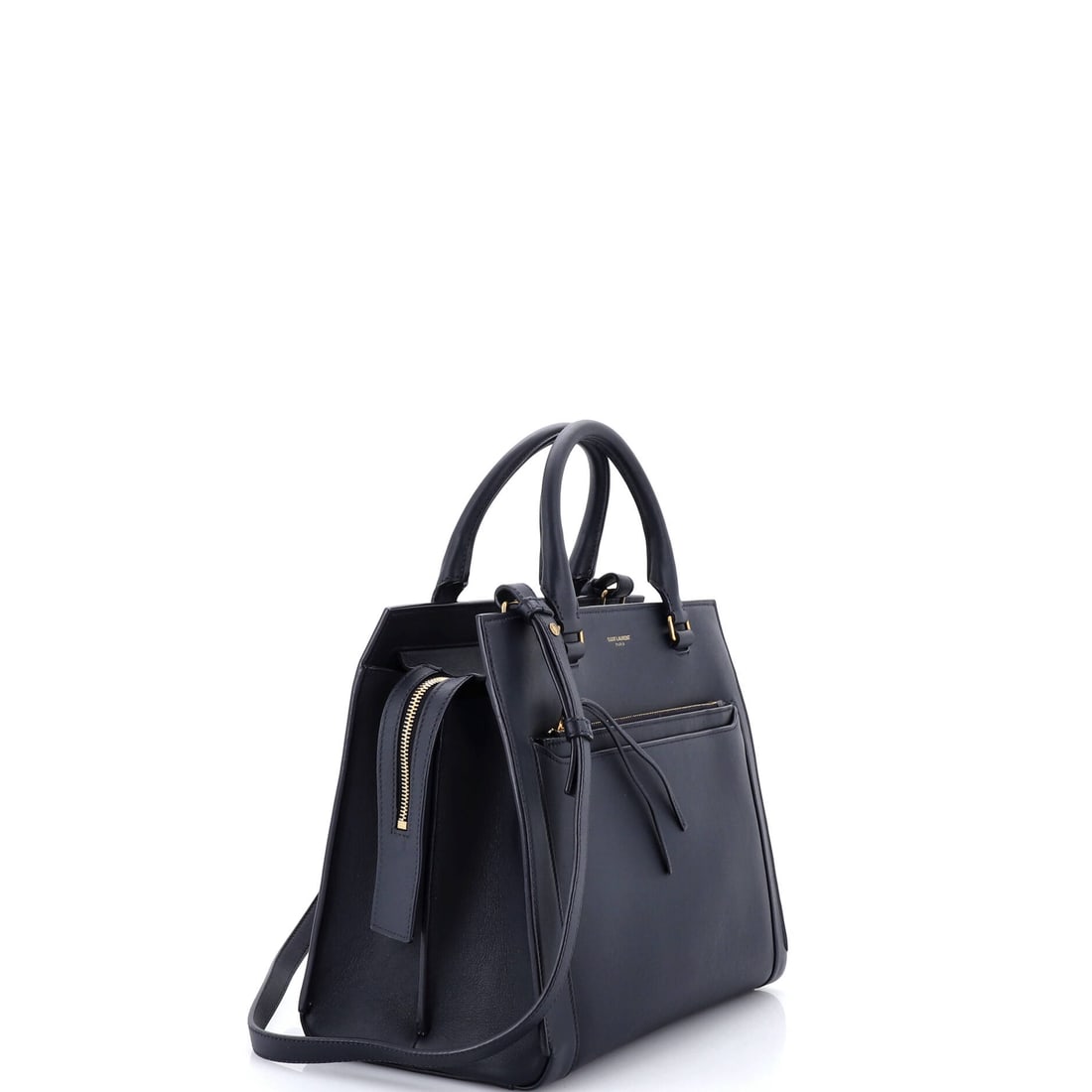 Saint Laurent East Side Tote Smooth Leather Medium: A meditation on form wrapped in the finest materials. The Saint Laurent East Side Tote Smooth in Blue Leather unfolds like a story told in whispers. Presented in the Medium size, leather construction,