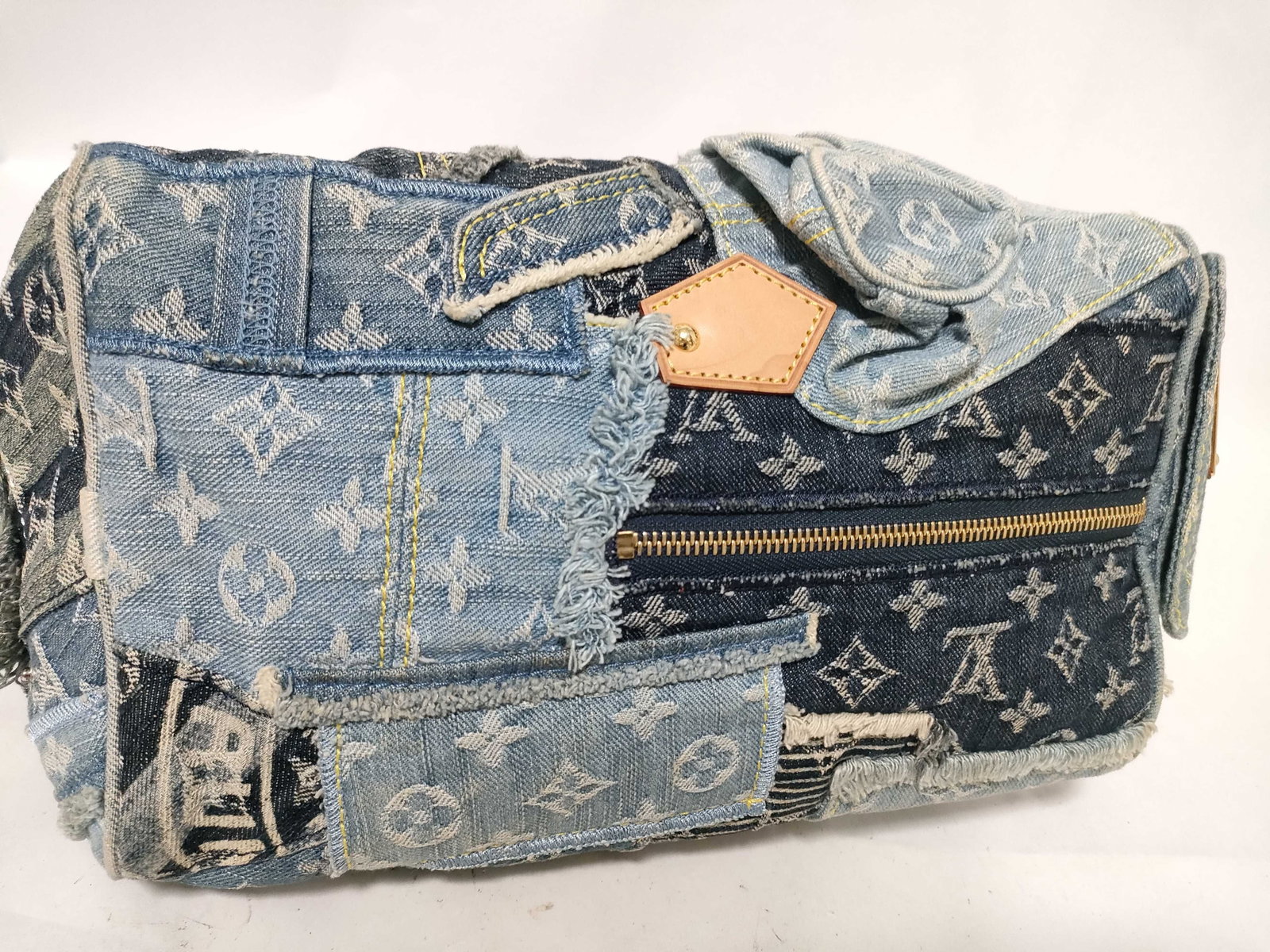 Louis Vuitton Speedy 30, Monogram Denim Patchwork - 9