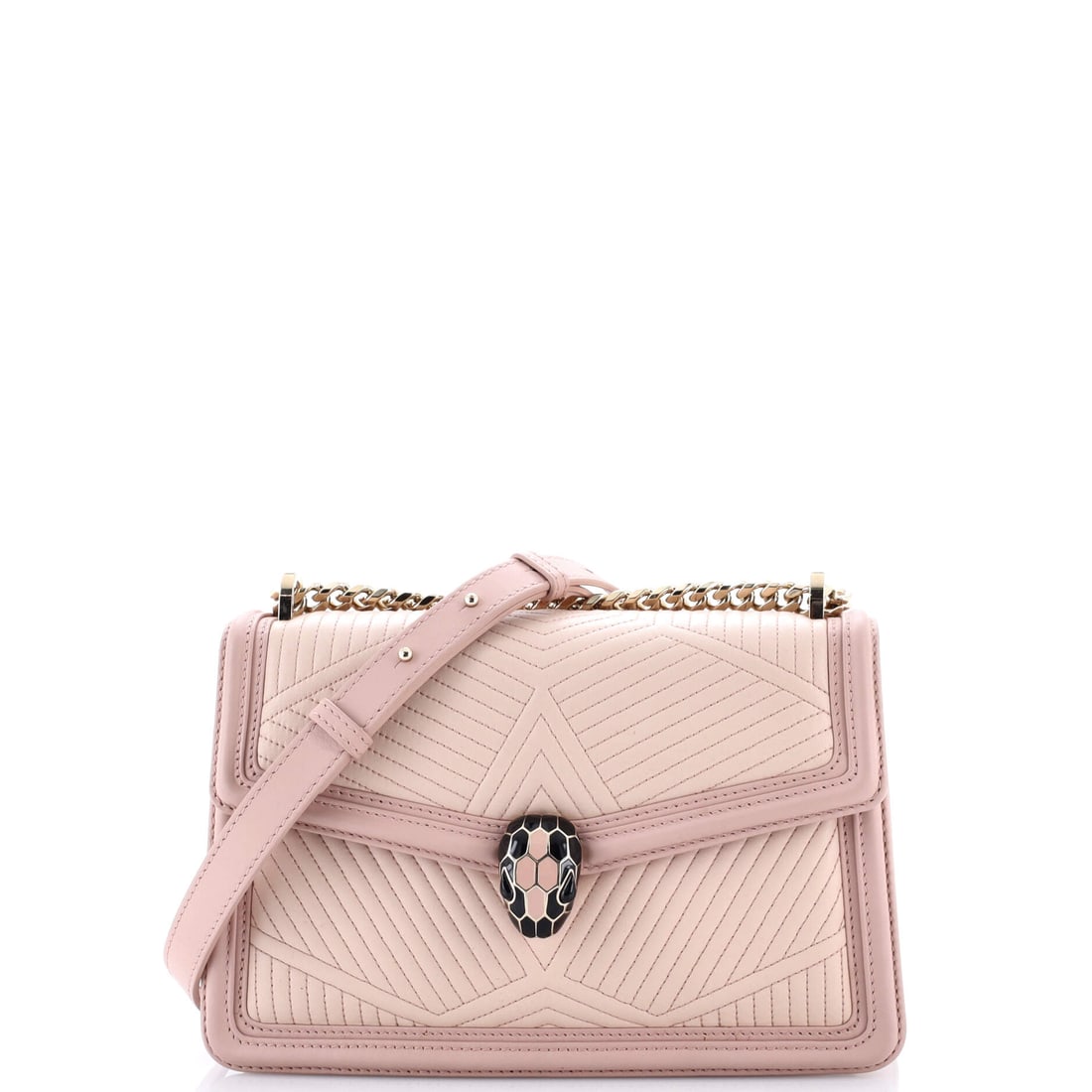 Bvlgari Serpenti Forever Shoulder Bag: Here's what sets Bvlgari apart: this impeccable handbag. Built from glazed leather and refined with expertly placed pockets and secure fastenings. This decision pays dividends.
