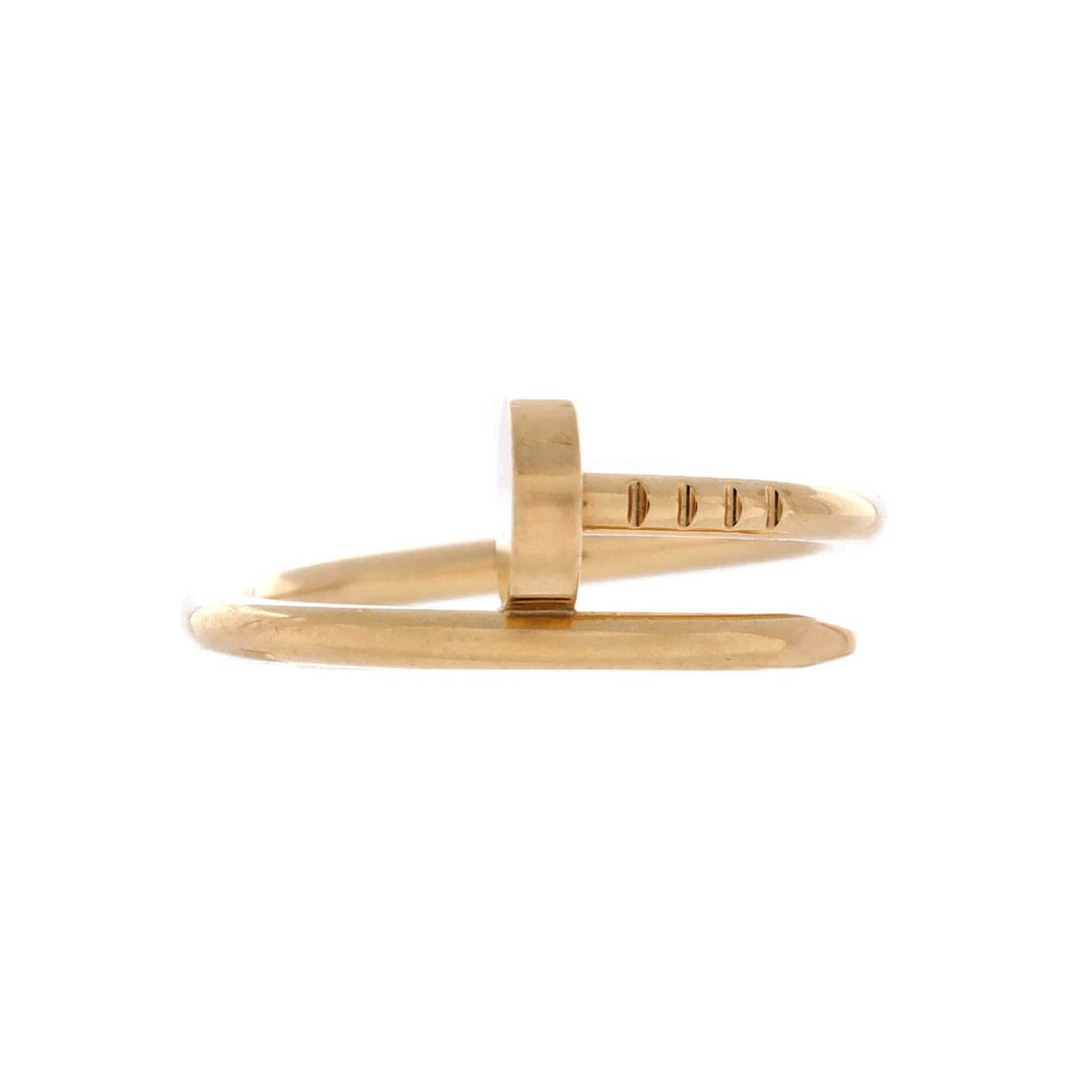 Cartier Juste un Clou Ring: Smart, sophisticated, and perpetually wearable: this Cartier ring delivers. Rendered in durable 18K gold and accented with radiant beauty. The piece that makes everything better.