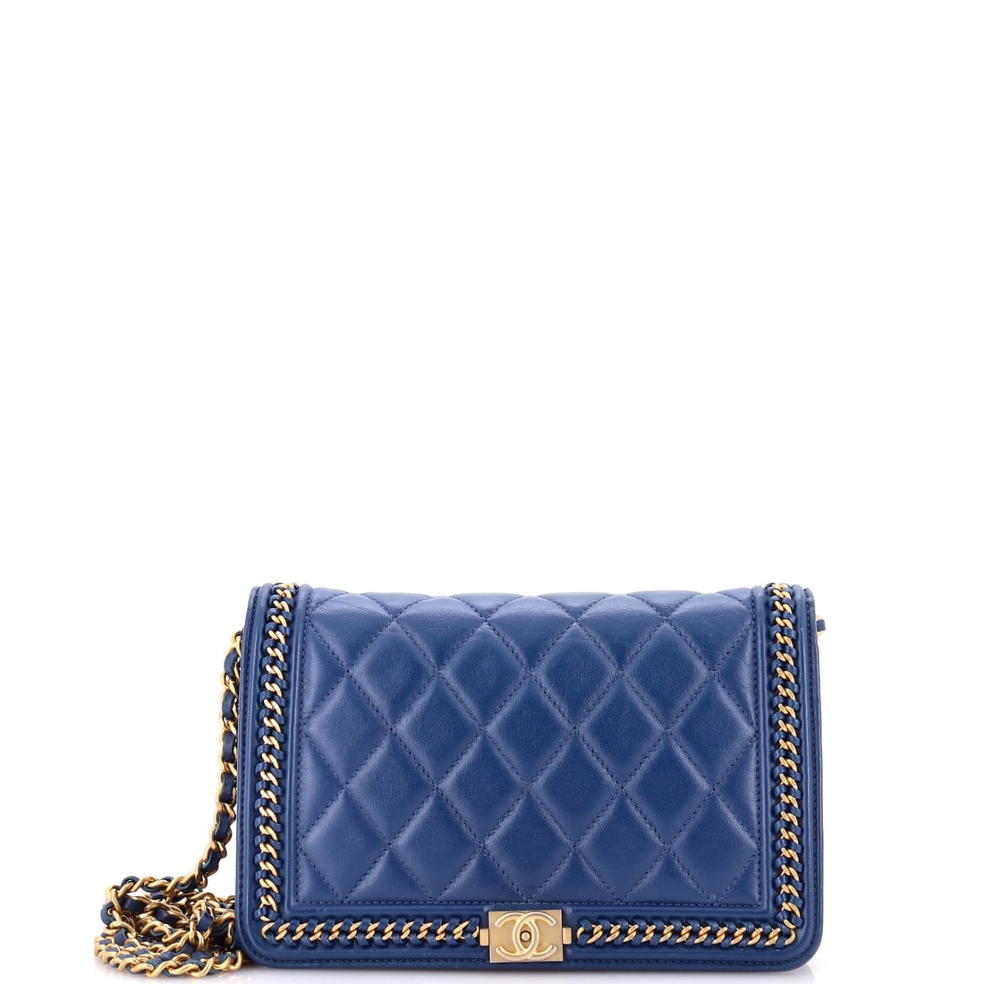 Chanel Chain Around Boy Wallet on Chain: Subtle, sublime, and utterly seductivethis Chanel handbag. In precious chevron-quilted leather, punctuated by iconic hardware and pristine construction. Pure poetry in physical form.