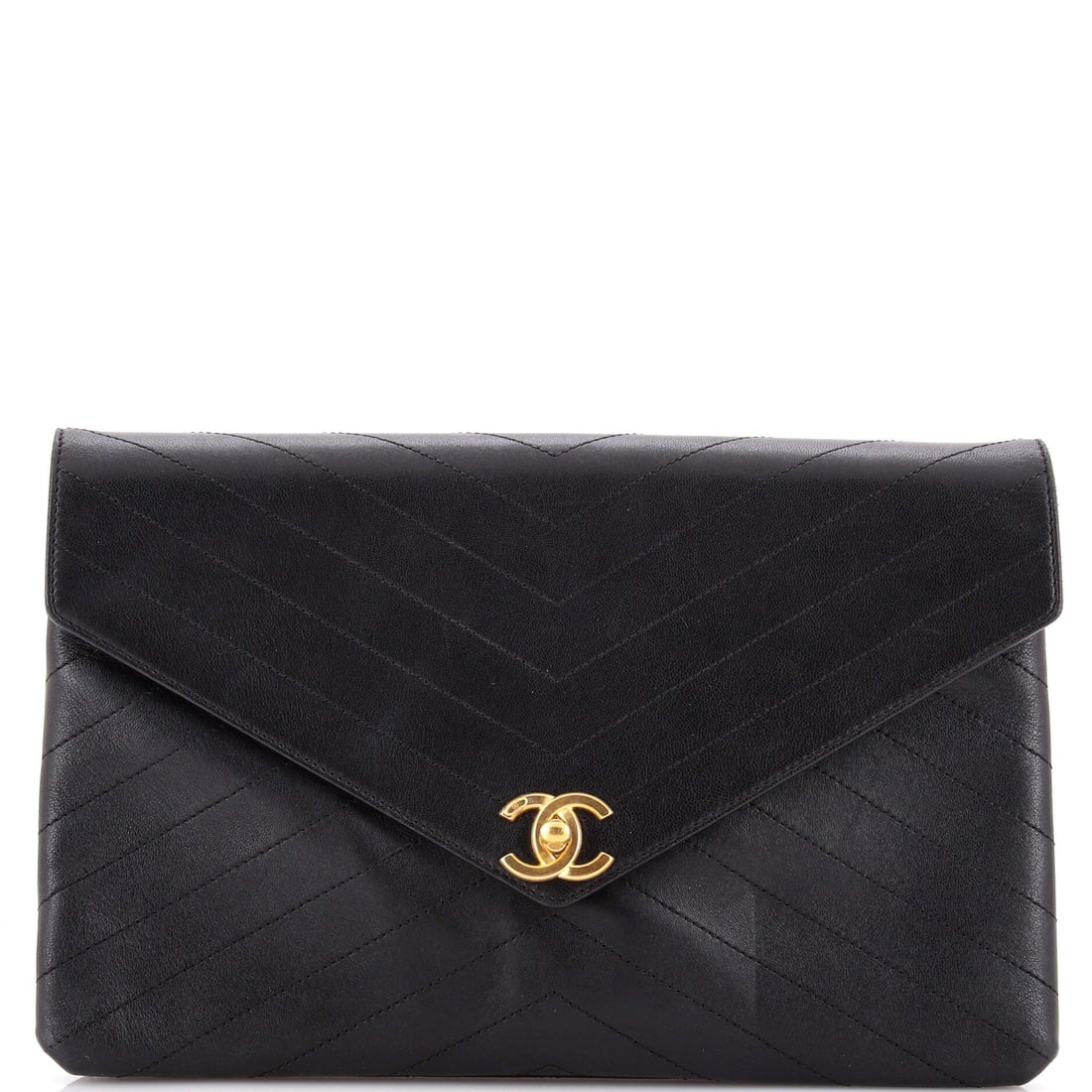 Chanel Coco Chevron Flap Clutch (1 of 4)