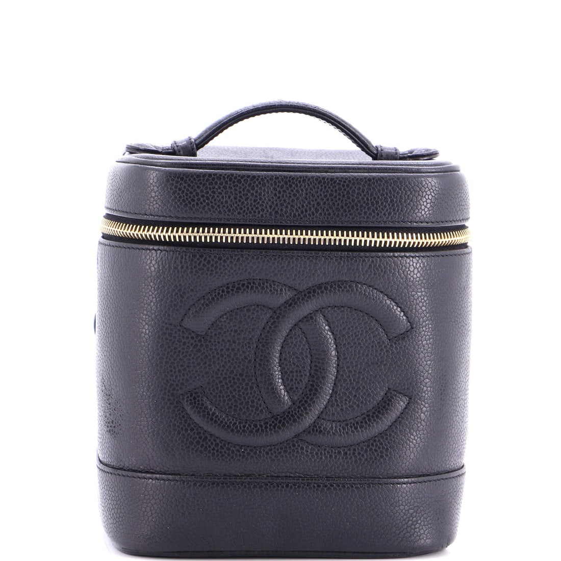 Chanel Vintage Timeless Cosmetic Case: Timeless styling starts here with this Chanel essential. This signature coated canvas design incorporates luxurious interior finishes for lasting appeal. Every wardrobe deserves this.