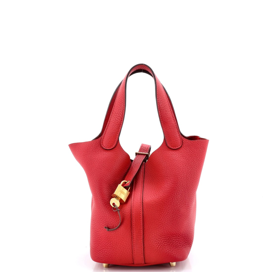 Hermes Picotin Lock Bag: The careful lineage of Hermes design culminates in this remarkable handbag. The refined Clemence carries signature clasps and refined detailing, a hallmark of Hermes's uncompromising standards. The