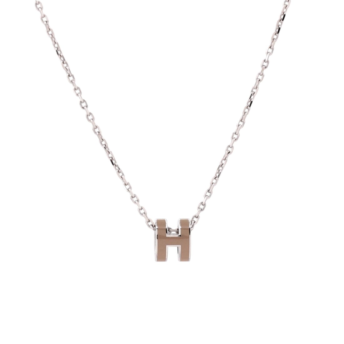 Hermes Pop H Pendant Chain Necklace: Show-stopping glamour wrapped in Hermes sophistication. Every elementthe yellow gold, the radiant beautyspeaks of unapologetic luxury. This is what luxury looks like when it has no apologies.