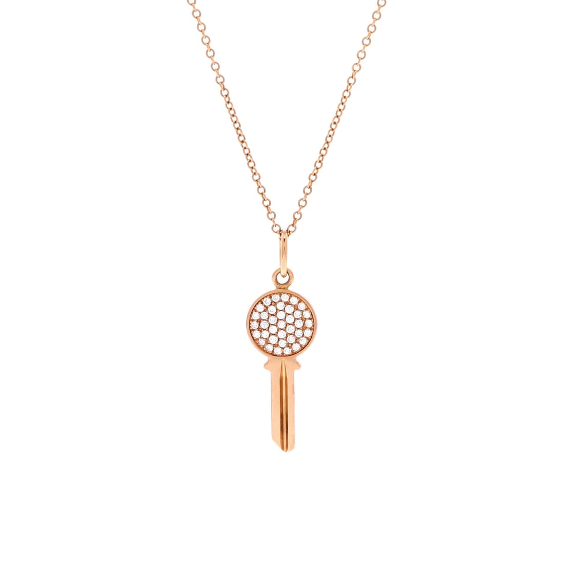 Tiffany & Co. Modern Keys Round Pendant Necklace (1 of 3)