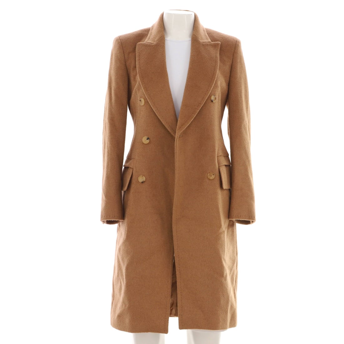 Camel Max Mara Women's Double Breasted Coat (1 of 6)