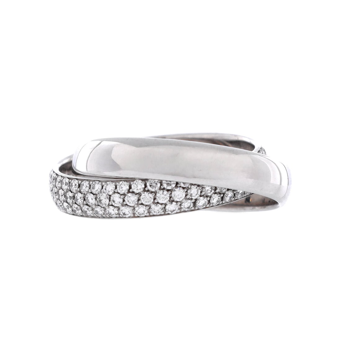 White Tiffany & Co. Paloma's Melody 2 Band Ring: Steeped in the history of its maison, the White Tiffany & Co. Paloma's Melody 2 Band Ring reflects the kind of craftsmanship that needs no introduction. A piece that transitions from the Carlyle to th