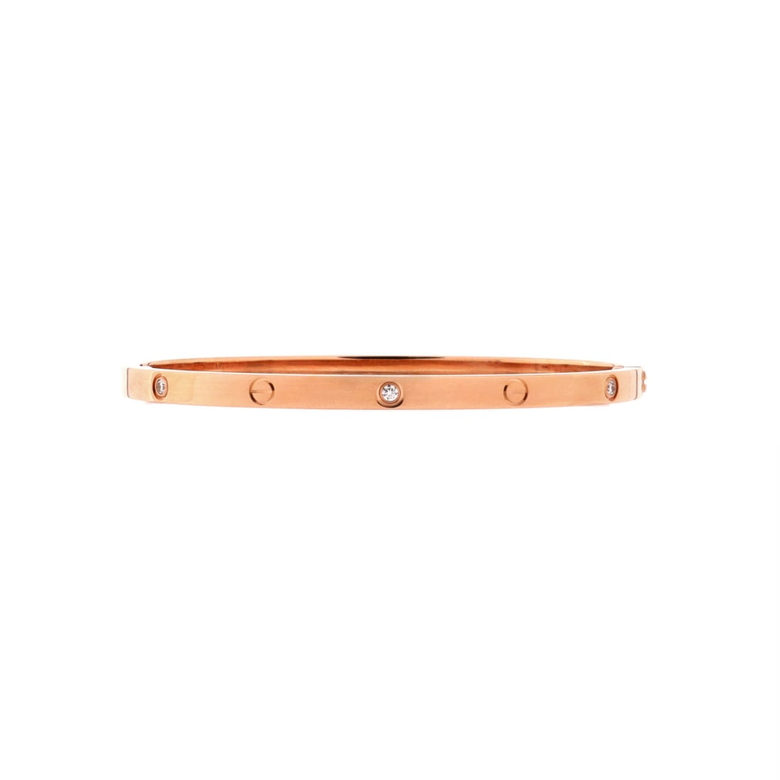 Rose Cartier Love 6 Diamond Bracelet Small: Few pieces speak as fluently as this Rose Cartier Love 6 Diamond Bracelet Small -- a design whose pedigree precedes every entrance. It belongs in a wardrobe where every piece has earned its place and 