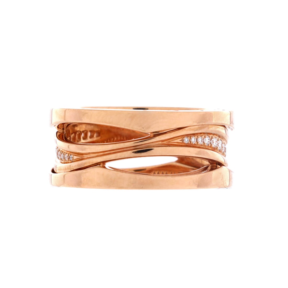 Rose Bvlgari B.Zero1 Design Legend Zaha Hadid Three Band Ring (1 of 3)