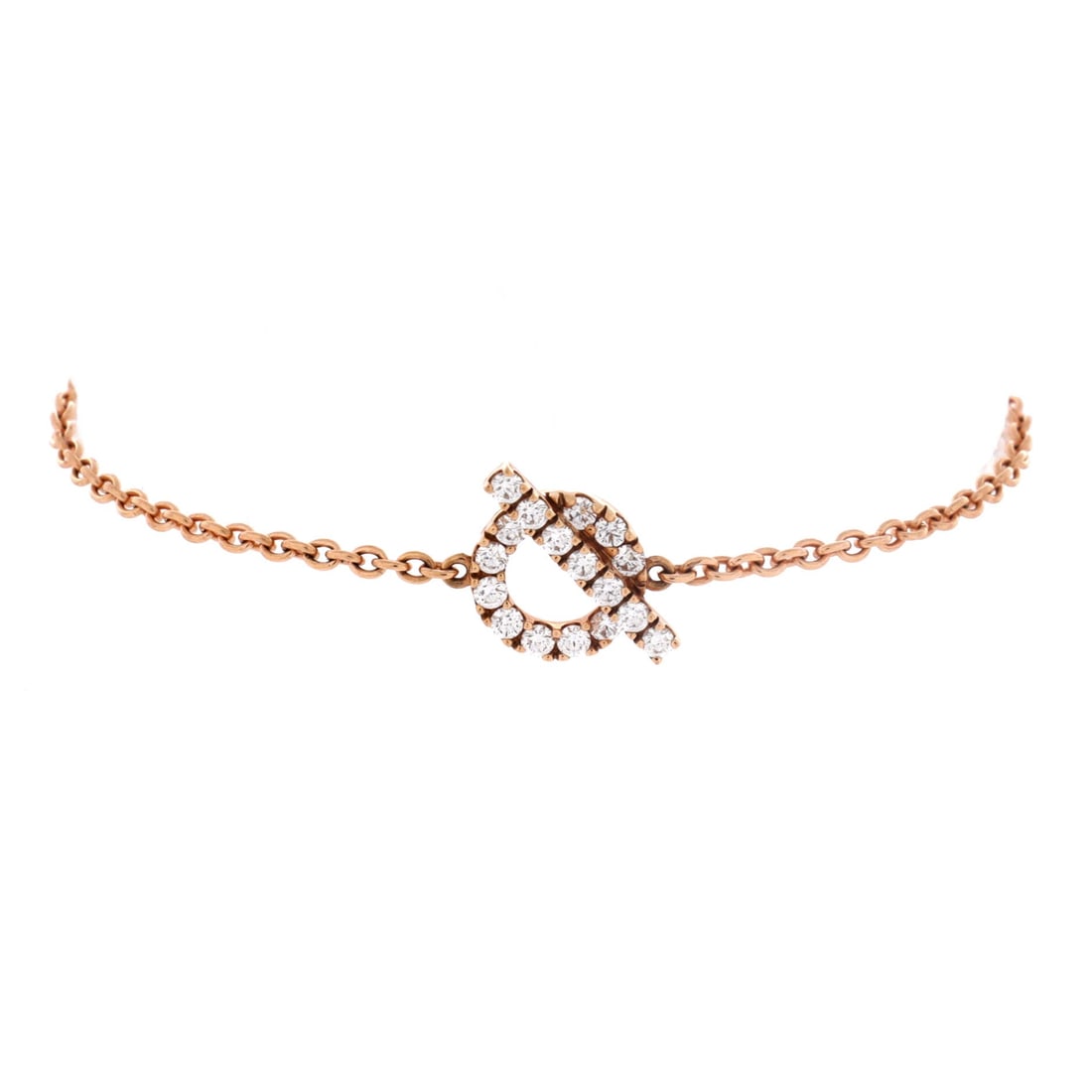 Rose Hermes Finesse Bracelet: Steeped in the history of its maison, the Rose Hermes Finesse Bracelet reflects the kind of craftsmanship that needs no introduction. A piece that transitions from the Carlyle to the Concorde without 