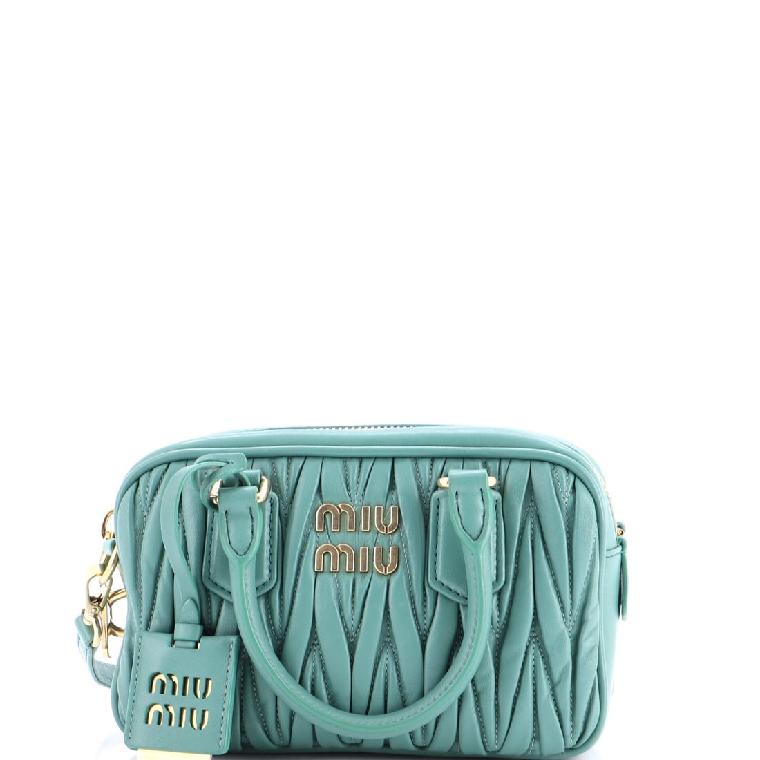 Miu Miu Arcadie Top Handle Bag Matelasse Leather Regular: A Matelasse Leather Miu Miu Arcadie Top Handle Bag that speaks in the language of texture, tone, and quiet allure. Presented in size Regular, rendered in Matelasse Leather. Perfect for stolen moments,