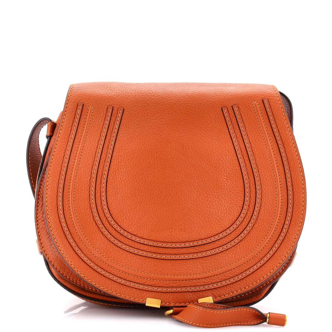 Chloe Marcie Crossbody Bag Leather Medium: Born of a legacy that stretches back through the archives of Chloe, this Leather Marcie Crossbody Bag speaks to a tradition kept vivid by excellence. Presented in size Medium, rendered in Leather. A c