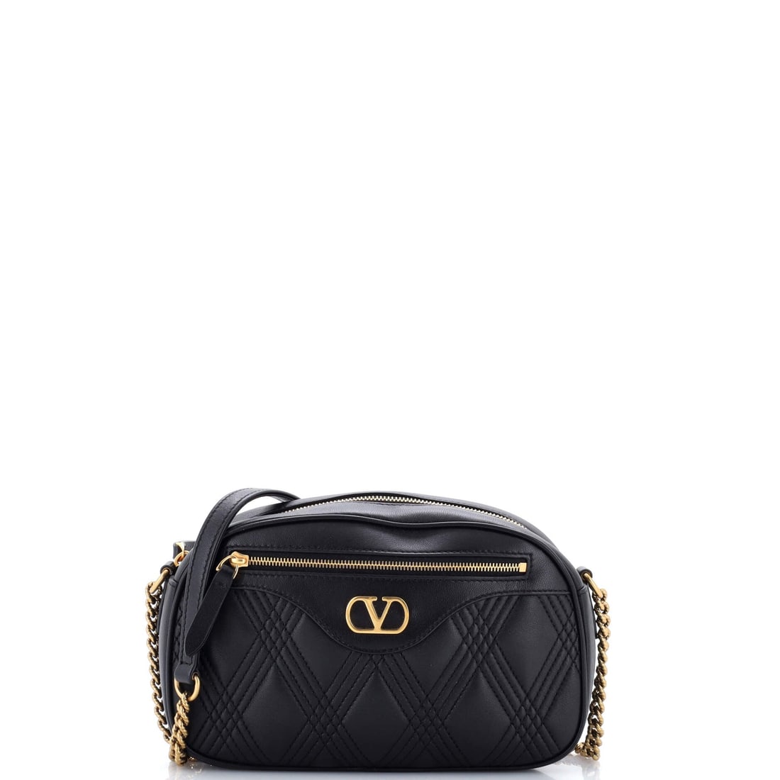 Valentino Garavani Quiltie 67 Camera Bag Quilted Leather Small: Light falls differently on a piece this considered. The Quilted Leather Valentino Garavani Quiltie 67 Camera Bag catches it beautifully. Presented in size Small, rendered in Quilted Leather. Perfect f