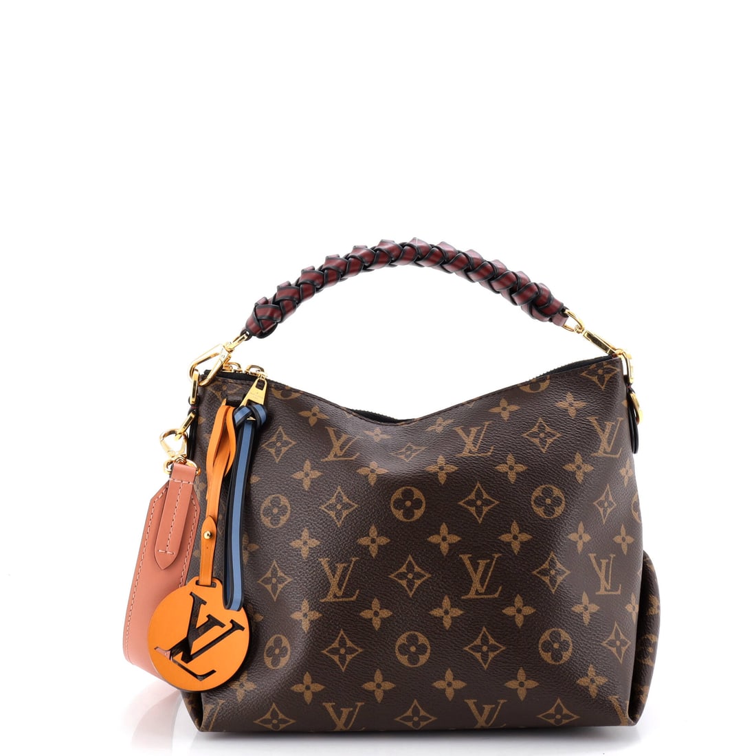 Louis Vuitton Braided Handle Beaubourg Hobo Monogram Canvas Mini: A study in poised practicality -- this Monogram Canvas Louis Vuitton Braided Handle Beaubourg Hobo elevates without effort. Presented in size Mini, rendered in Monogram Canvas. Equally at ease in deni