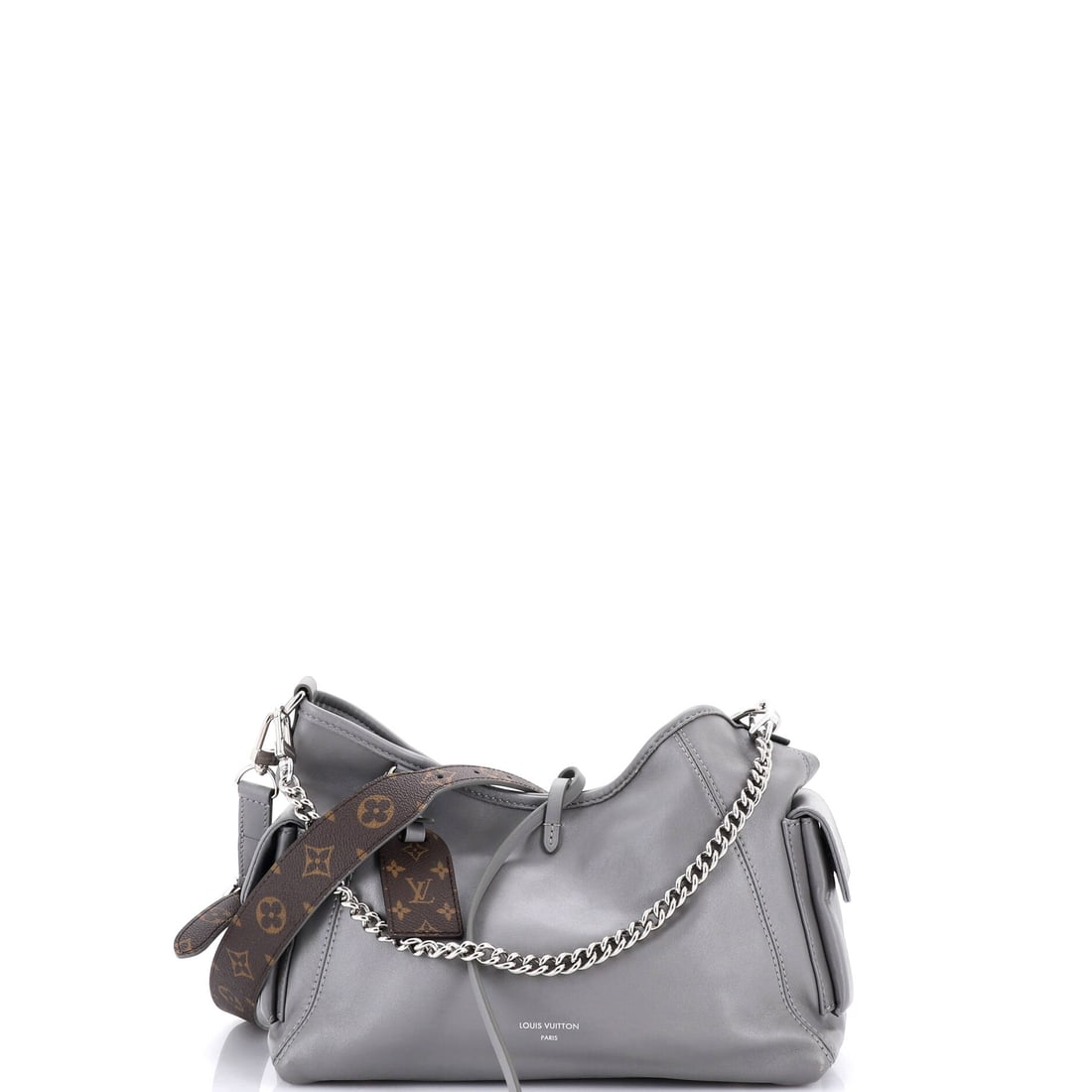 Louis Vuitton CarryAll Cargo Hobo Leather with Monogram Canvas PM: Atelier precision meets enduring vision in this Leather with Monogram Canvas Louis Vuitton CarryAll Cargo Hobo -- heritage, quietly stated. Presented in size PM, rendered in Leather with Monogram Canv
