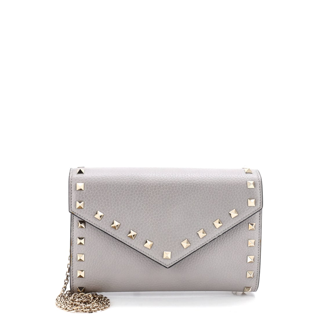 Valentino Garavani Rockstud Envelope Chain Wallet Leather: Style without ceremony -- the Leather Valentino Garavani Rockstud Envelope Chain Wallet gets it right every time. rendered in Leather. Perfect from brunch to boardroom. Luxury grounded in utility and 