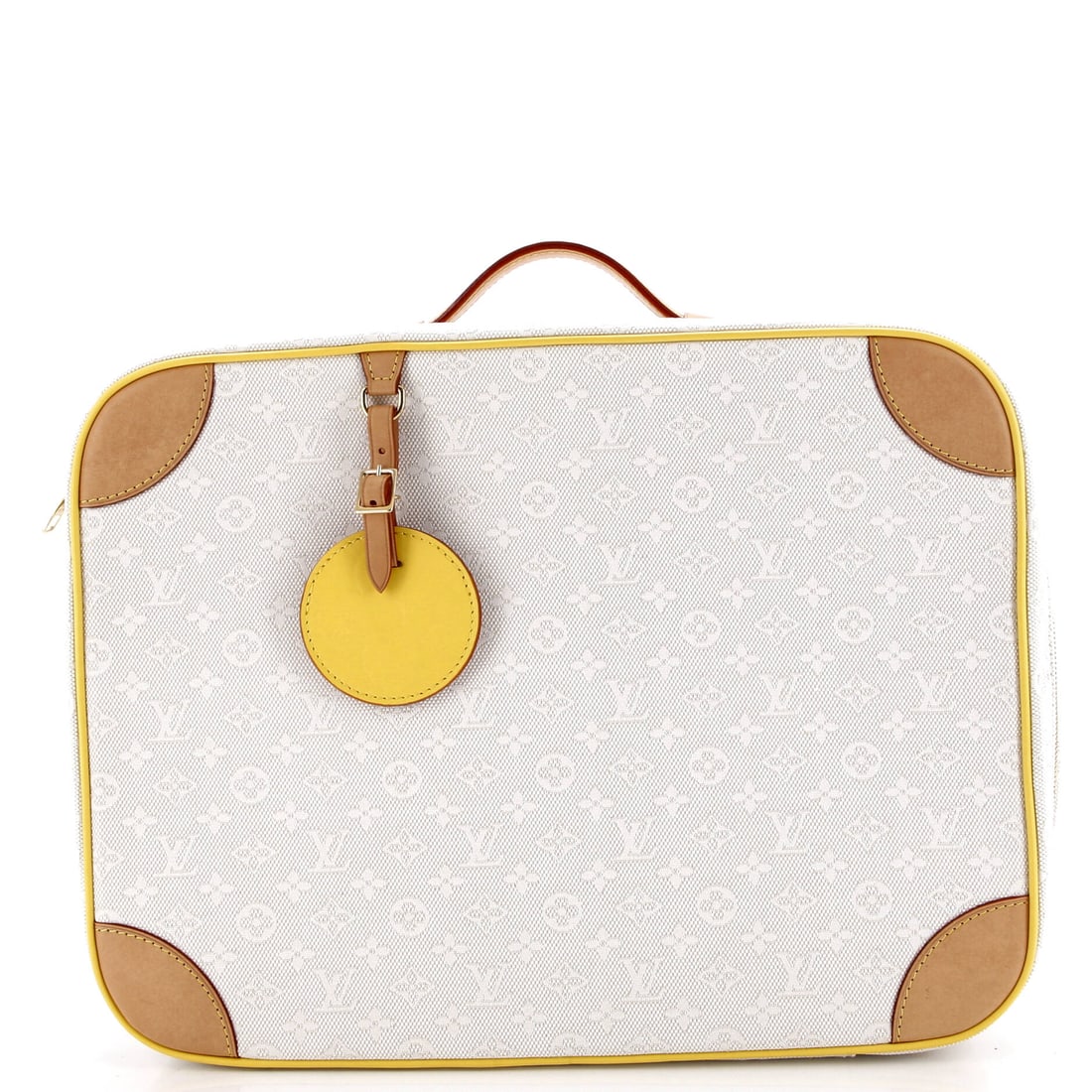 Louis Vuitton Baby Suitcase Monogram Jacquard with Leather: There are pieces you admire and pieces you inherit. The Monogram Jacquard with Leather Louis Vuitton Baby Suitcase belongs firmly to the latter. rendered in Monogram Jacquard with Leather. For the col