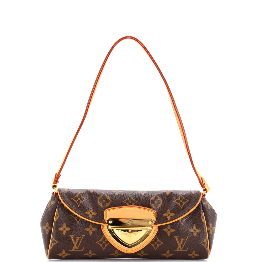 Louis Vuitton Beverly Clutch Monogram Canvas: The Monogram Canvas Louis Vuitton Beverly Clutch carries the weight of its maison lightly and with grace. rendered in Monogram Canvas. Whether navigating the avenues of a coastal city or the corridors