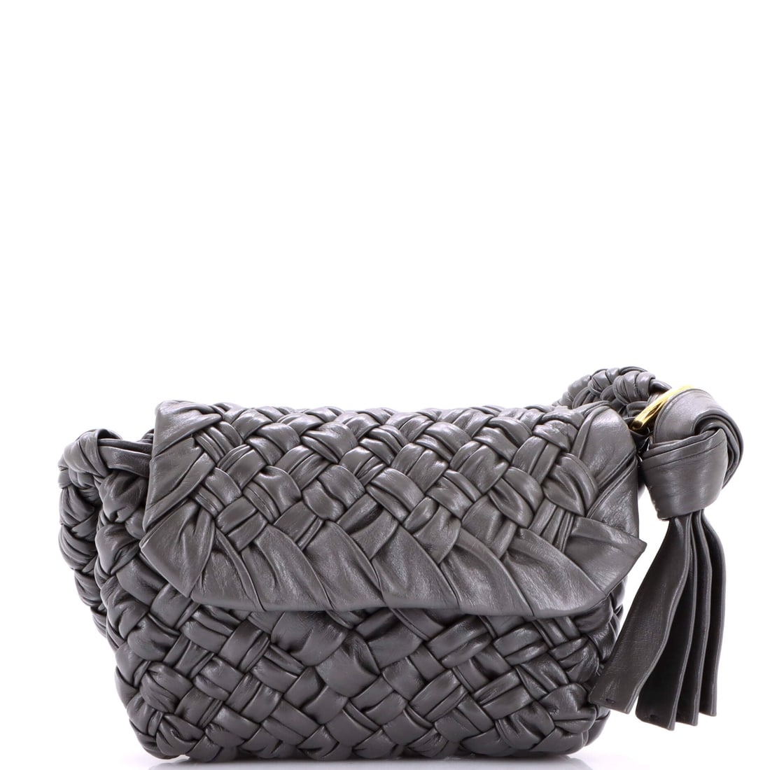 Bottega Veneta Kalimero Citta Shoulder Bag, Intrecciato Plisse Leather (1 of 7)