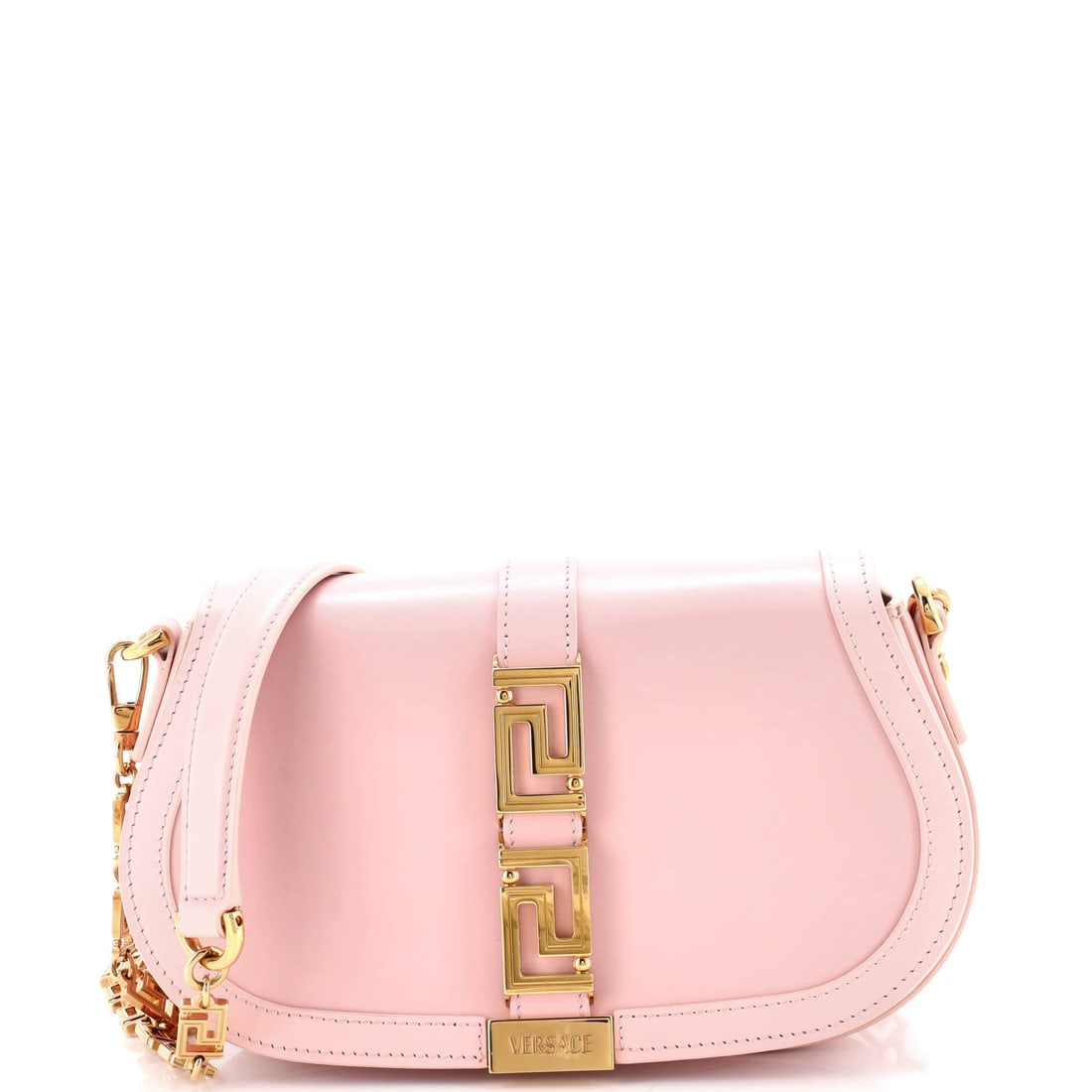 Versace Greca Goddess Shoulder Bag, Leather, Medium: Half whisper, half wonder, the Versace Greca Goddess Shoulder Bag in Leather (Medium) arrives without ever announcing itself. Perfect for stolen moments, late-night musings, and mornings worth remembe