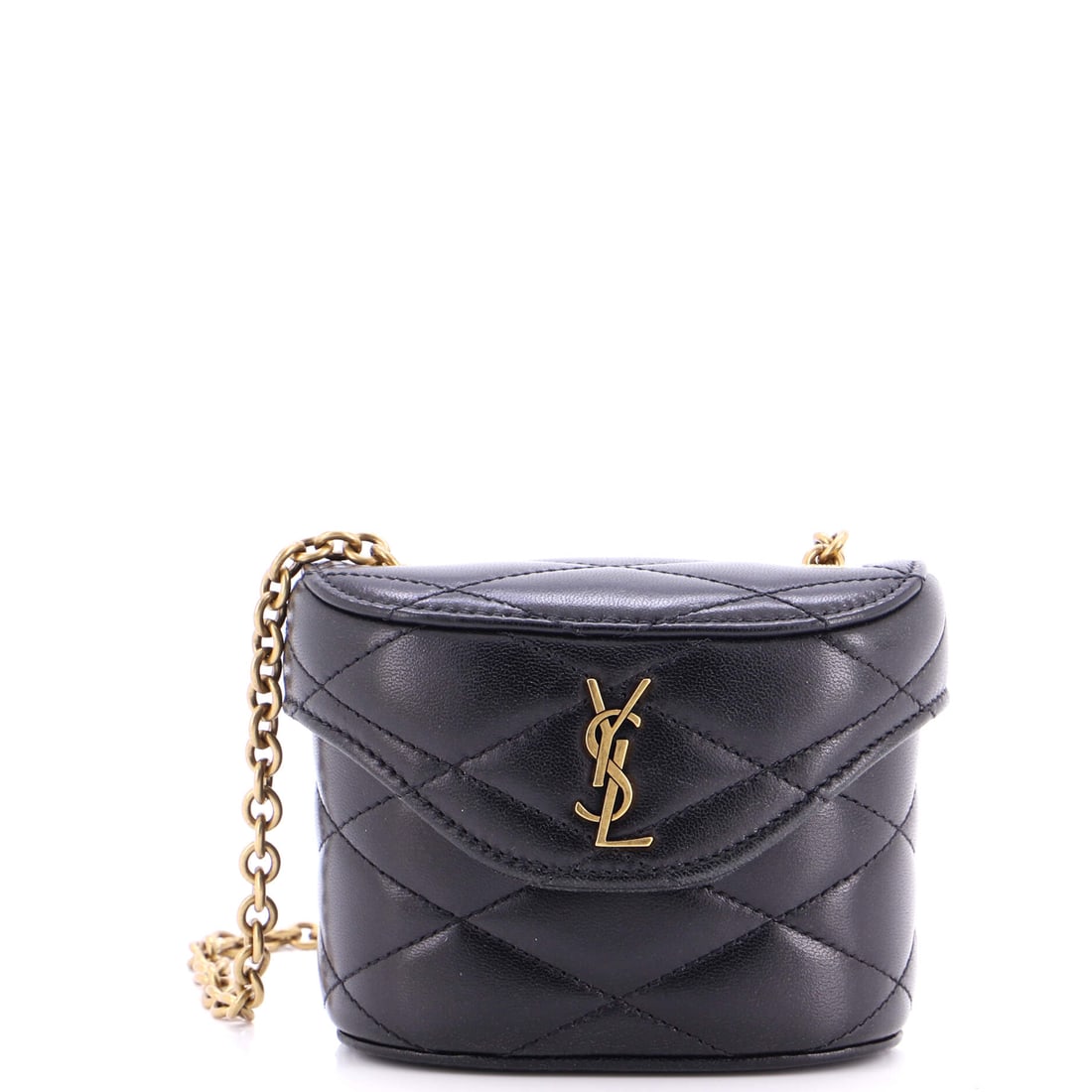 Saint Laurent June Box Bag, Quilted Leather, Micro: Heritage is not loaned, it is inherited, and the Saint Laurent June Box Bag in Quilted Leather (Micro) carries that lineage in every detail. Built for the quiet rituals of a well-considered life, it a