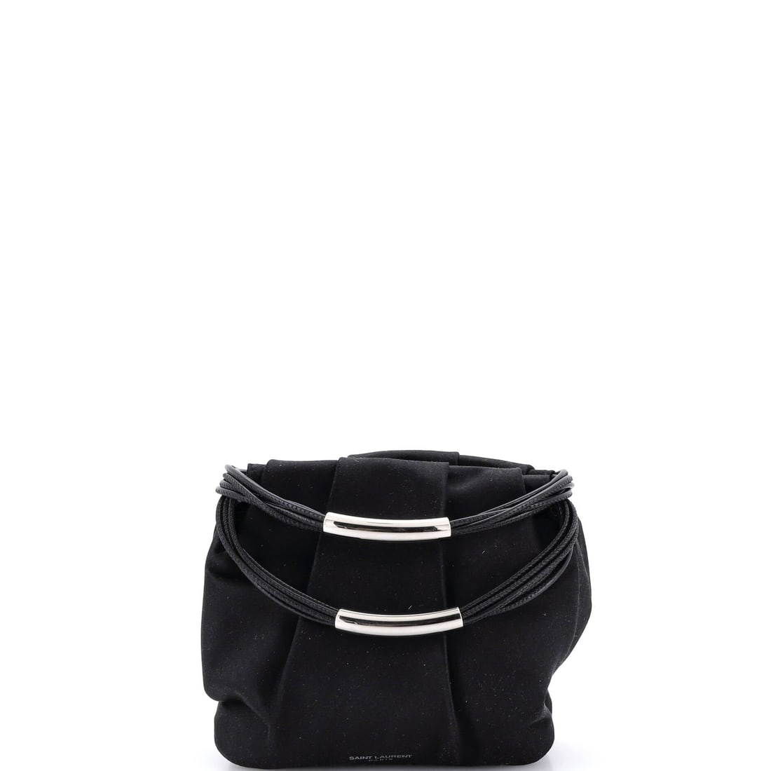 Saint Laurent Pochon Top Handle Bag, Satin, Mini: A study in poised practicality, this Saint Laurent Pochon Top Handle Bag in Satin (Mini) elevates without effort. It walks into Monday morning and Saturday night with equal confidence. Built for daily